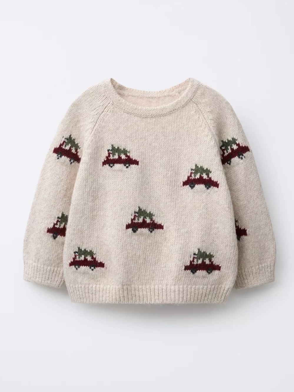 ZARA KNIT JUMPER CARS AND TREES